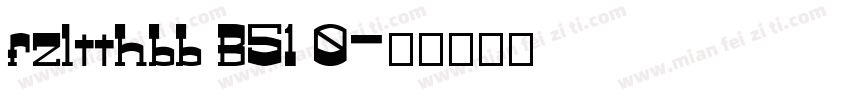 fzltthbb B51 0字体转换